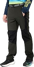 LY4U Men's Hiking Pants, Outdoor Walking Pants, Breathable Cycling Pants for Men, Quick Dry Pants with Zipper Pockets