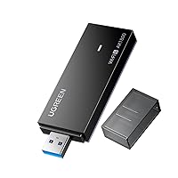 UGREEN AX18000 WiFi 6 USB Adapter for Desktop PC: 1800Mbps Dual-Band, WPA3 Security, Windows 10/11 Plug-and-Play Dongle
