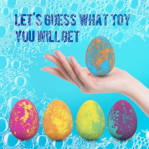 Bath Bombs For Kids With Toys Inside For Girls Boys - 12Pcs Surprise Colorful Bubble Bath Fizz Balls, Handmade And Kids Safe For Birthday Easter Eggs Stuffers Christmas Gifts #TOP3