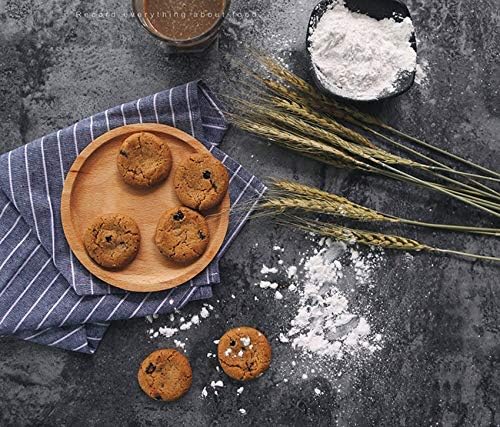 Selens 56x89cm 2 in 1 Food Photography Backdrop Background 3pcs Marble Wood Concrete Cement Paper Photo Studio for Flat Lay Product Props Cosmetic YouTube Video Vlog, Double Sided Pattern A