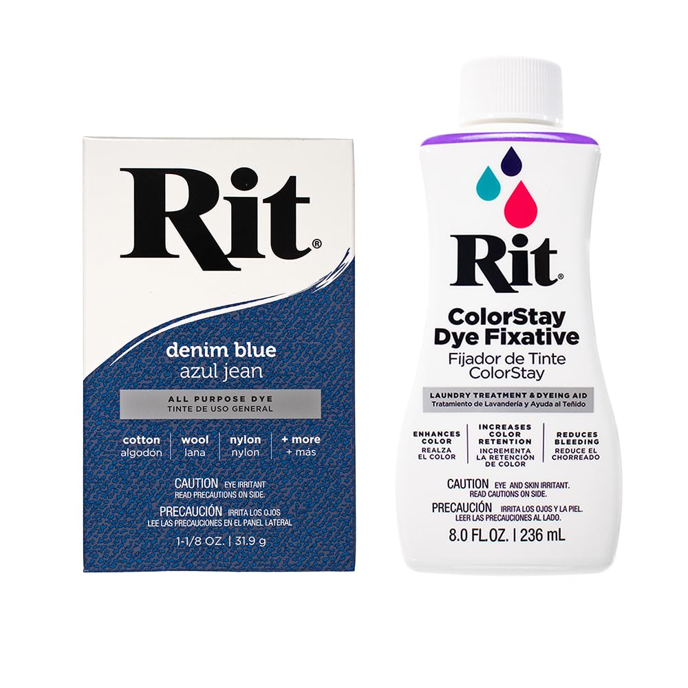 Rit Dye Powder Denim Blue Bundle