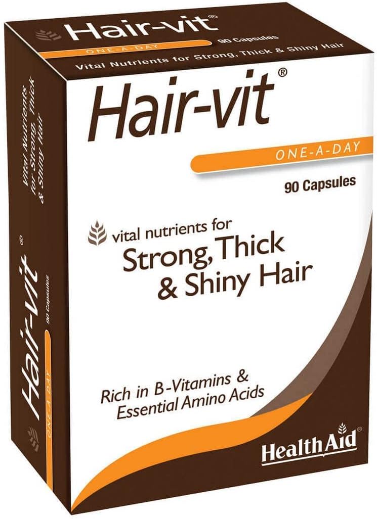 Hair VIT 90 Caps, Once Daily, Vital Nutrients for Strong, Thick, & Shiny Hair, Rich in B-Vitamins & Essential Amino Acids