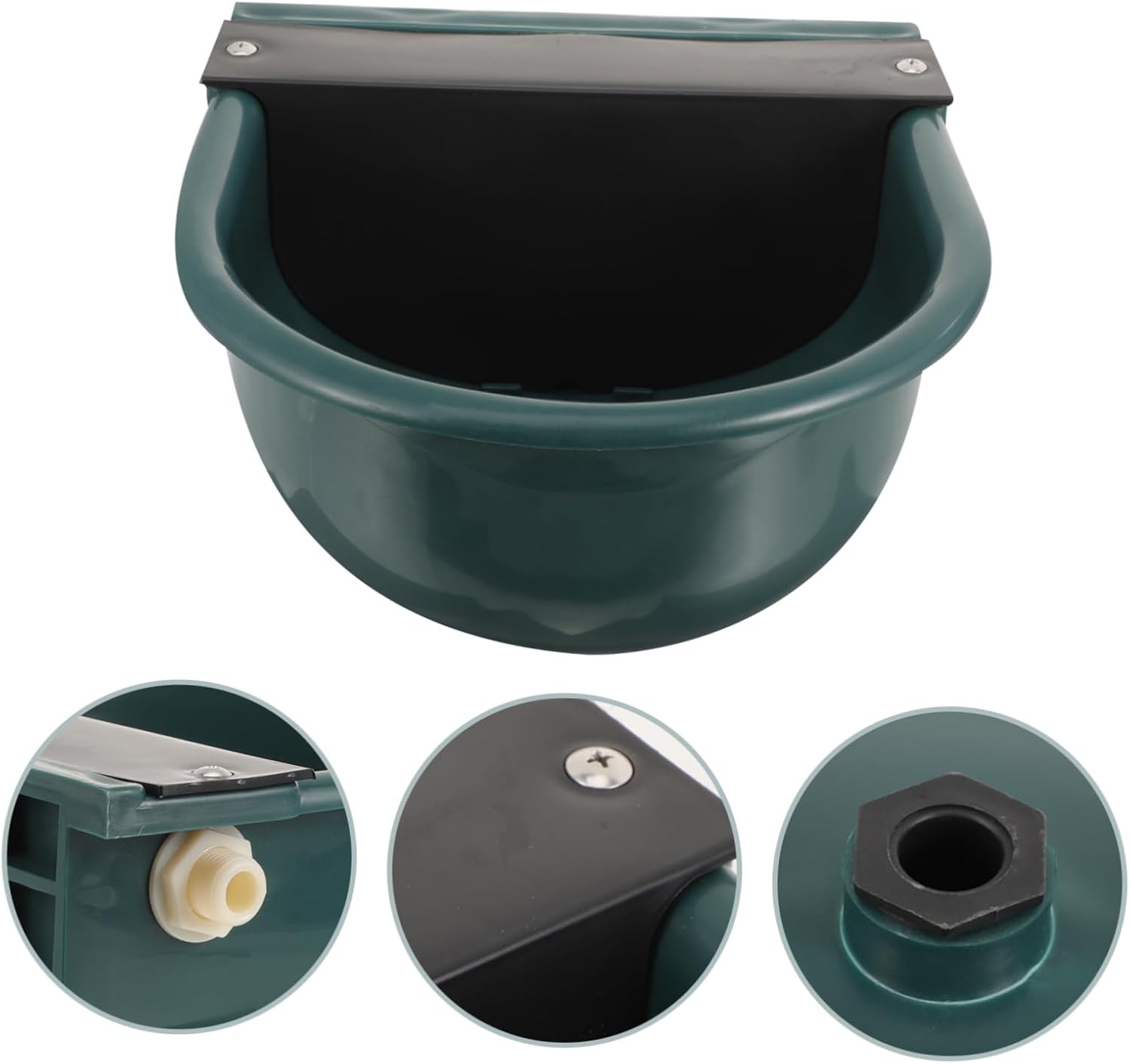 VICASKY Automatic Cow Water Feeder Durable Drinking Bowl with Float Valve for Livestock Efficient Water Control for Cattle Sheep and Horses Outdoor Use