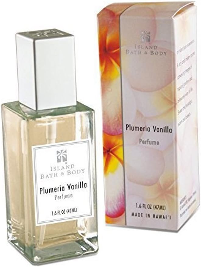 Tikimaster Island Bath & Body Plumeria Vanilla Perfume 1.6oz.