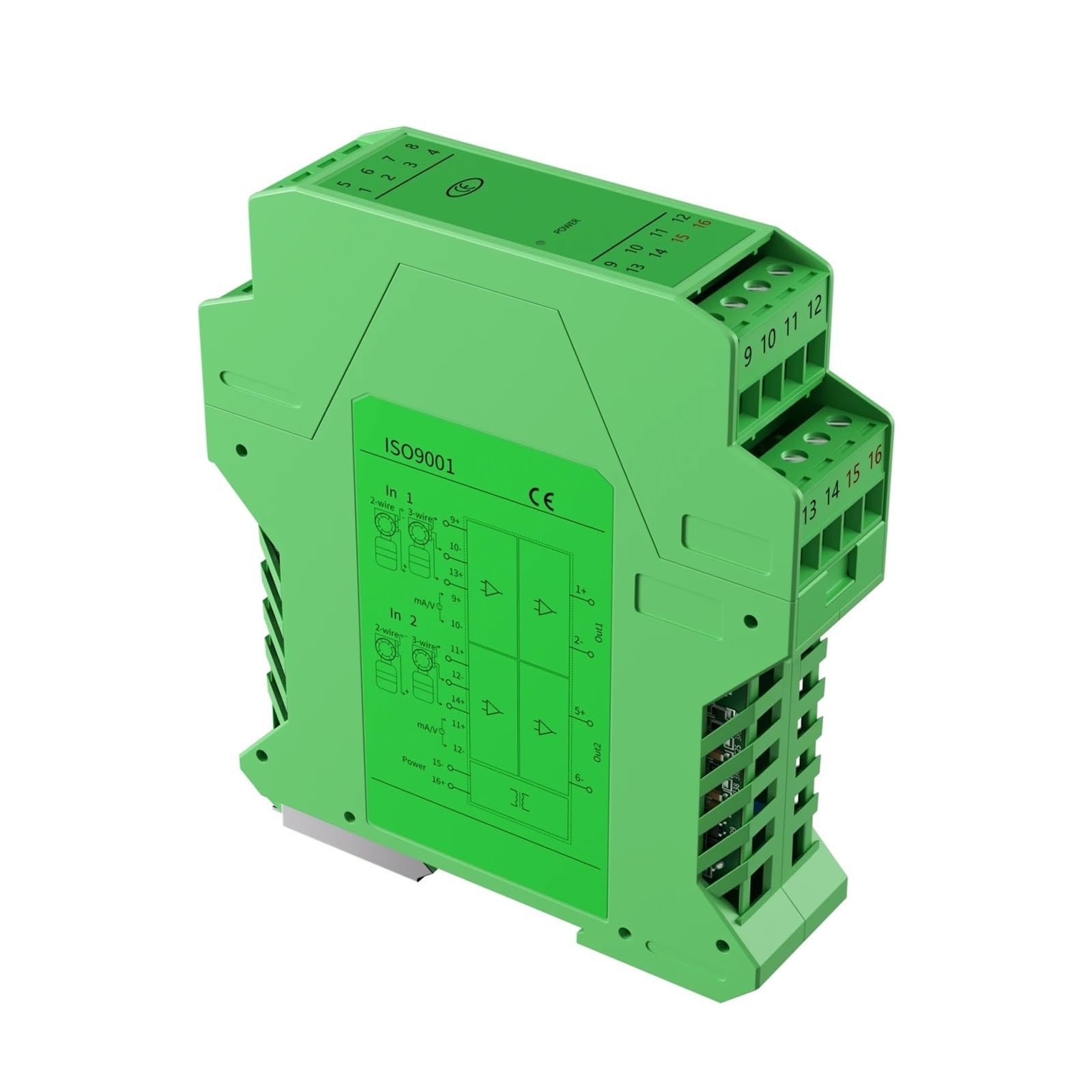 Transmetteur de signal 4-20mA 0-10V conditionneur rail DIN