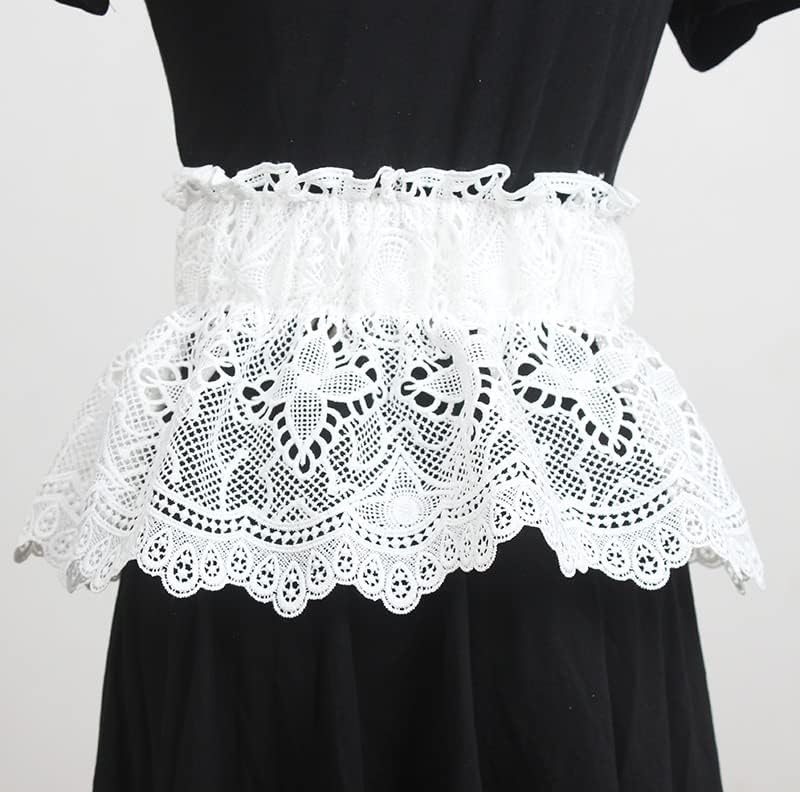 Womens Lace Belt Faux Leather Wrap Self Tie Waist Belt Cinch Boho Dress Belts3