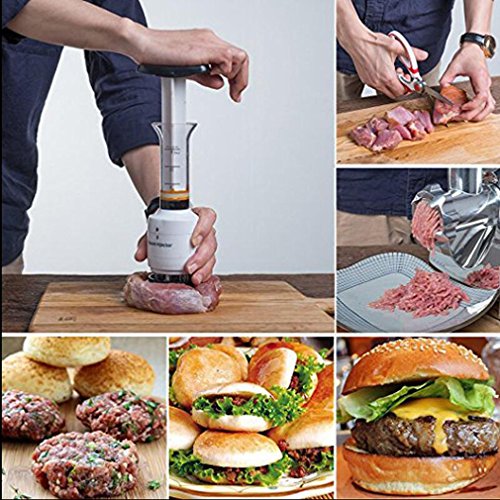 Shebaking Meat Tenderizer Tool With Ultra Sharp Stainless Steel Needle Blades Turkey Tenderizer Injector, Tenderizer Needle For Steak Turkey Chicken Marinade Injector, Flavor Enhancer Kitchen Tool #TOP5