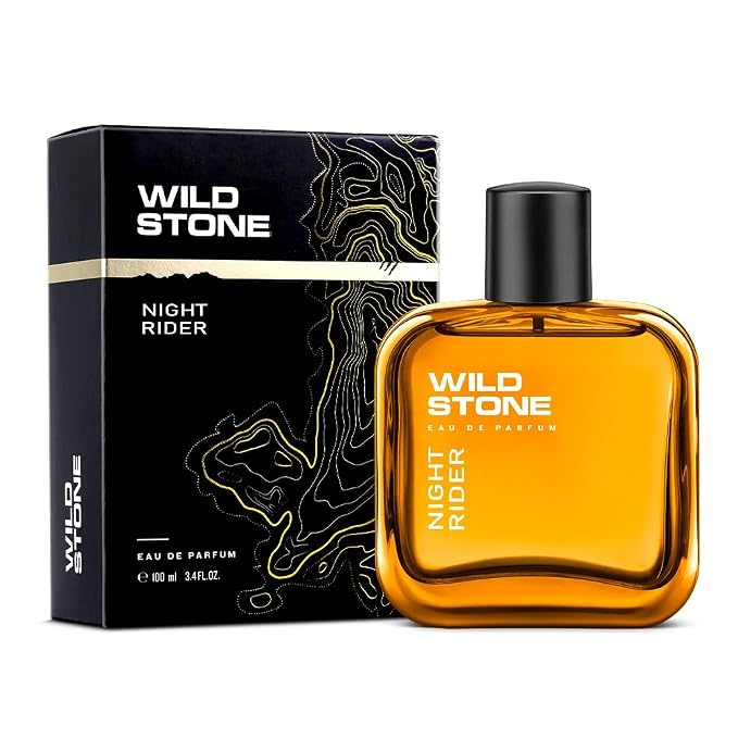 Wild Stone Night Rider Long Lasting Eau De Parfum Spray For Men, Oriental Fougere Scent, 100ml