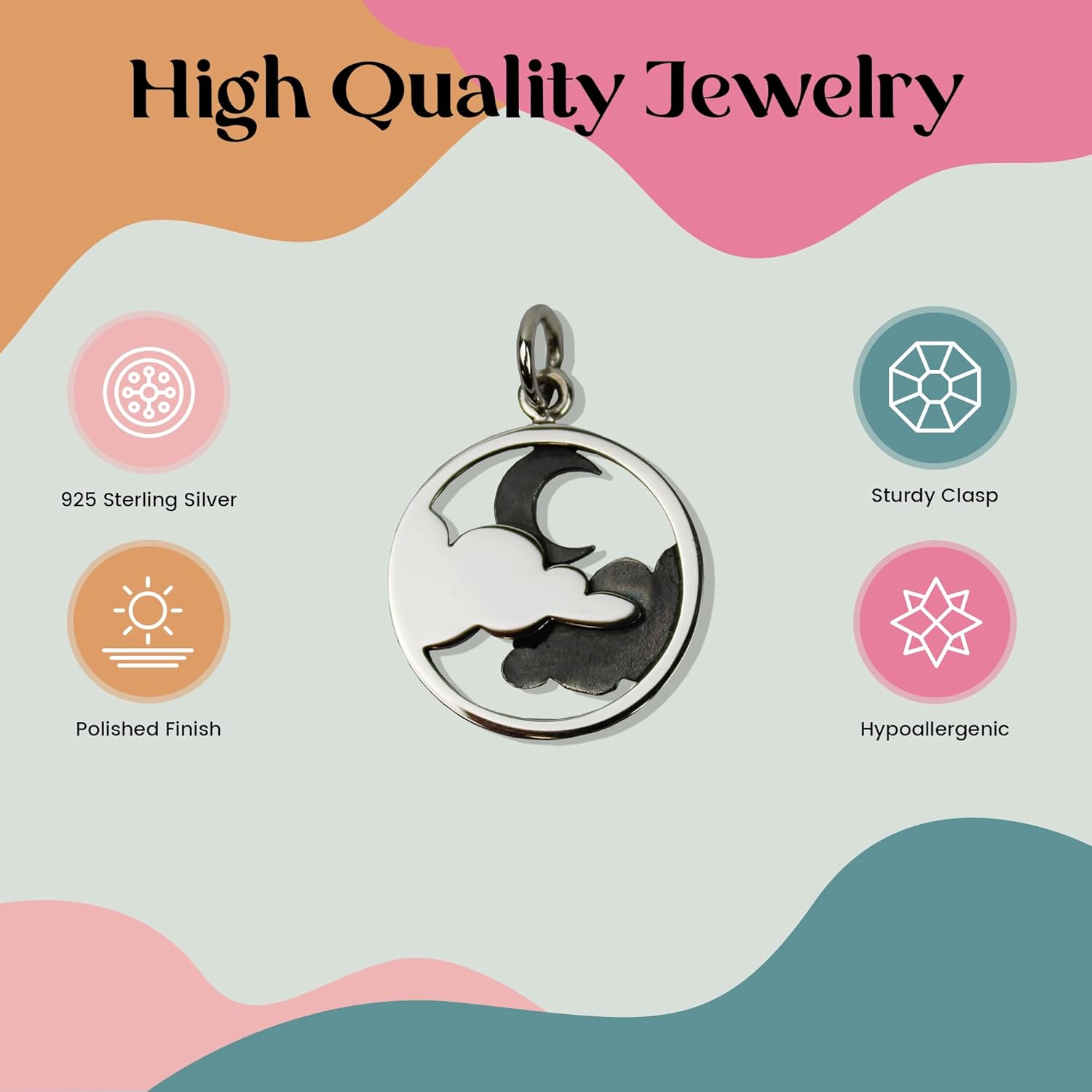 FashionJunkie4Life 925 Sterling Silver Dainty Weather Pendant Necklaces