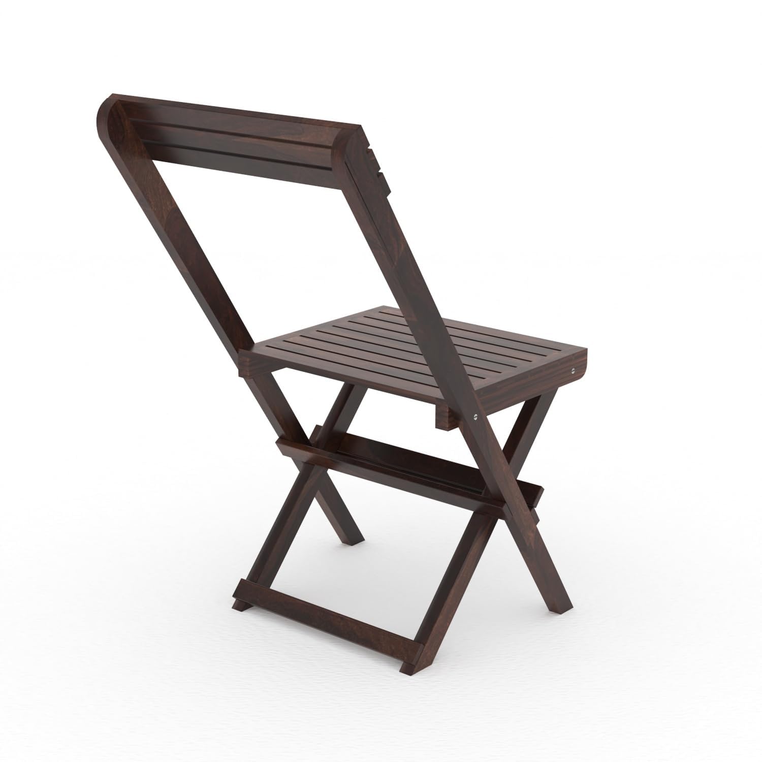 Wood Folding Chair | Foldable Easy Chair Comfort Chair for Living Room Bedroom Hall Home Wooden Furniture for Balcony Garden Indoor Outdoor (Natural Brown Finish) 1