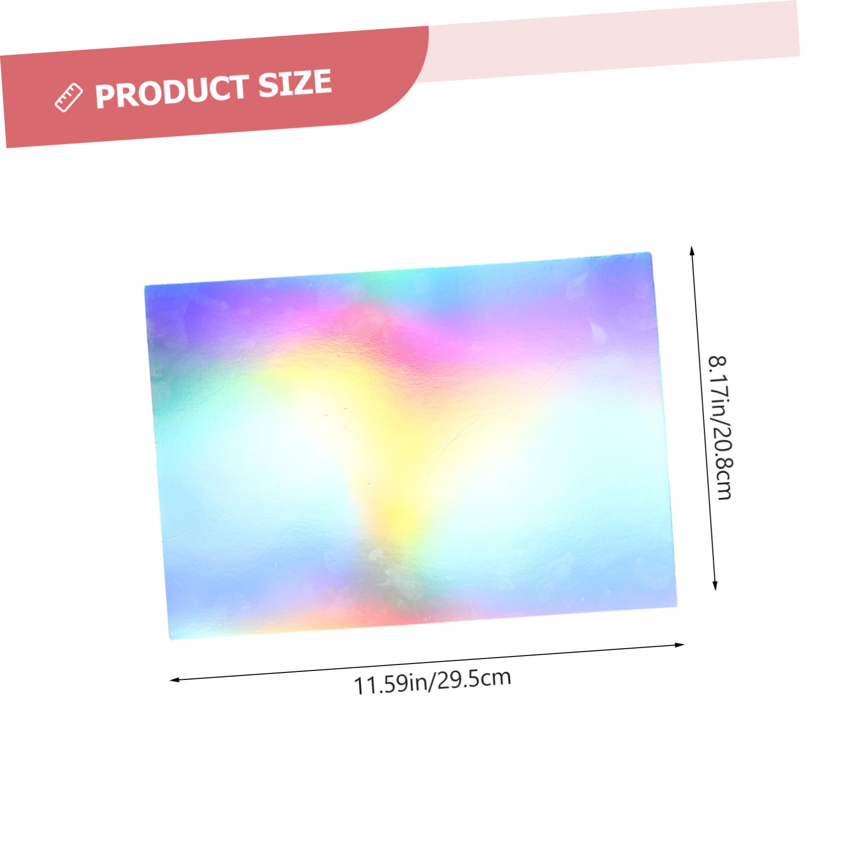 Operitacx 50 Papeles Decorativos Plegables de Cartón para Manualidades, Papel Holográfico Fácil de Usar, Formato Cuadrado A4 Adecuado para Proyectos Artísticos y Recortes