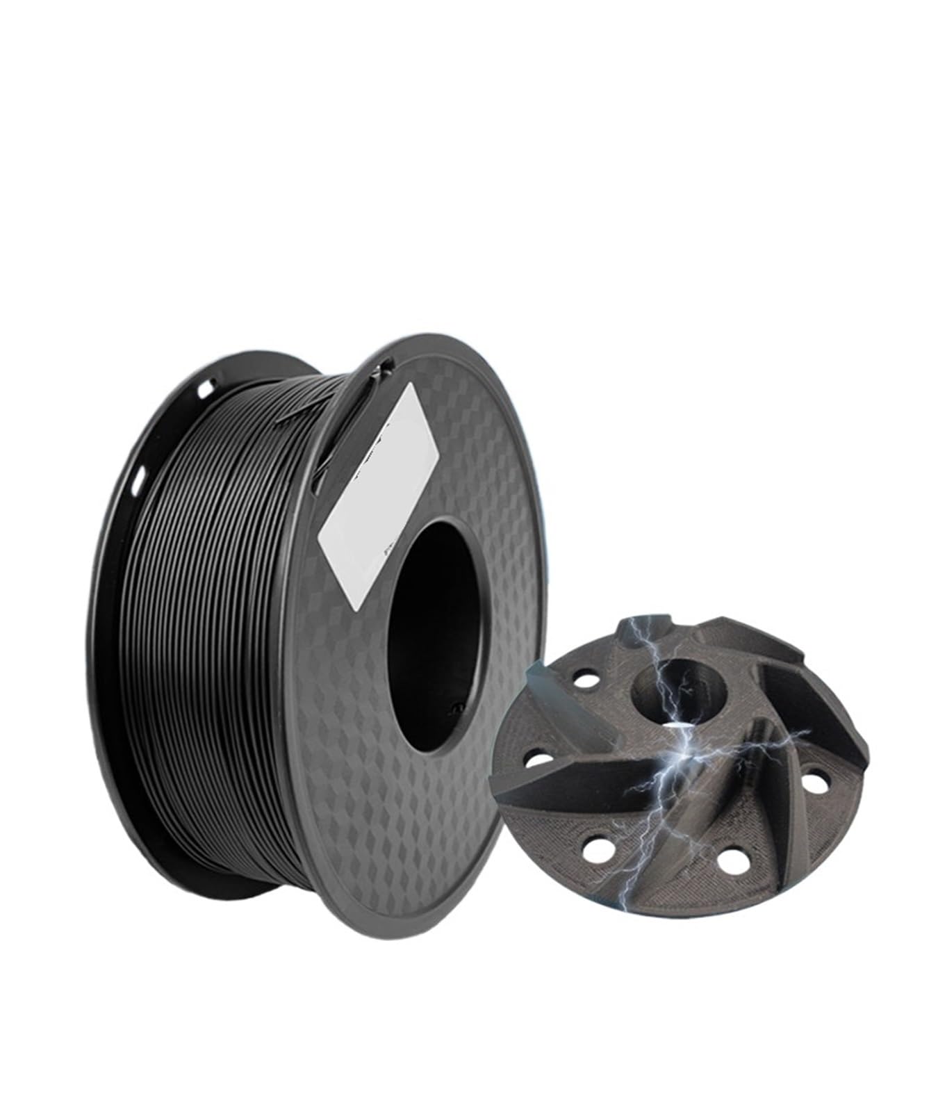 0,5 kg/1 kg impresora 3D filamento PLA conductor filamento especial conductor de alta velocidad TPU negro 1,75 mm(Conductive TUP Black 1kg)