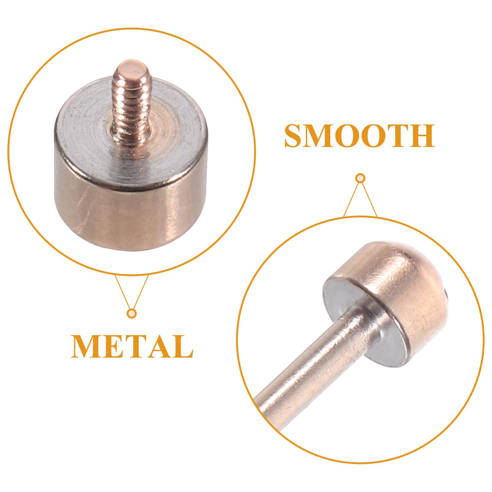 Garneck Varillas de Conexión para Reloj Tornillo, Metal Plata