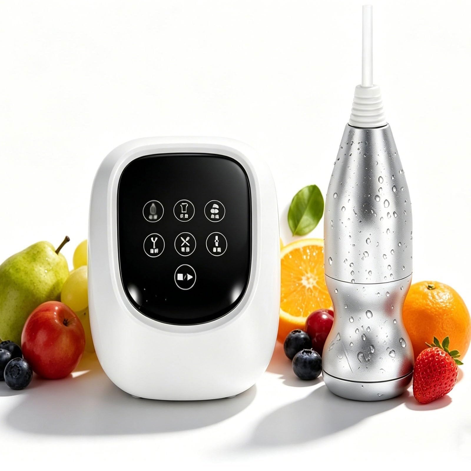 Lavastoviglie Ad Ultrasuoni Portatile nel Lavello, Detergente for Lavastoviglie Elettrico con Controllo Touch, Macchina for la Pulizia dei Gioielli ad Immersione, for Frutta Verdura Occhiali Vestiti