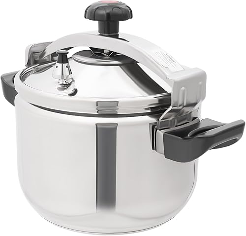 Miniatura 13 de Olla a presión de acero inoxidable de seguridad, 7.4 cuartos de galón con válvula de liberación y múltiples dispositivos de protección, olla a