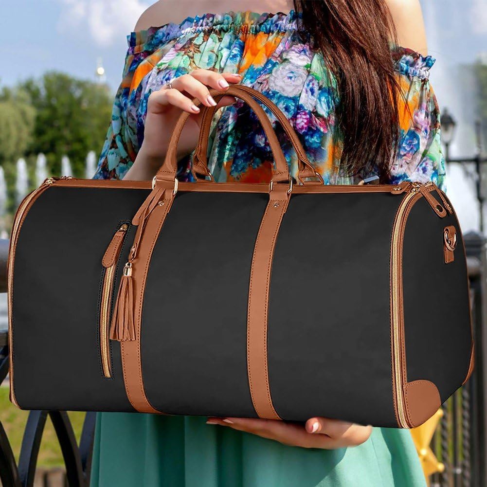 Umwandelbarer Handgepäck-kleidersack, Leder-kleidersäcke Für Reisen, 2-in-1-hängekoffer, Anzugstasche, Damen-reisetaschen