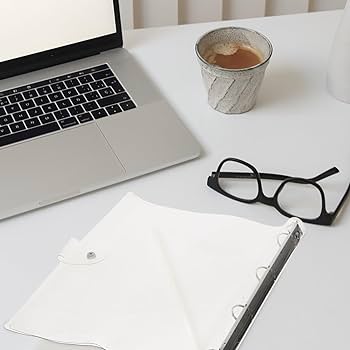 Clear A4 Loose Leaf Binder Cover Protector Blank 4-Holes Round Ring File Folder Binder Organizer Hardcover Binder Planner For Notebook Diary Journal School Office Stationery Supplies