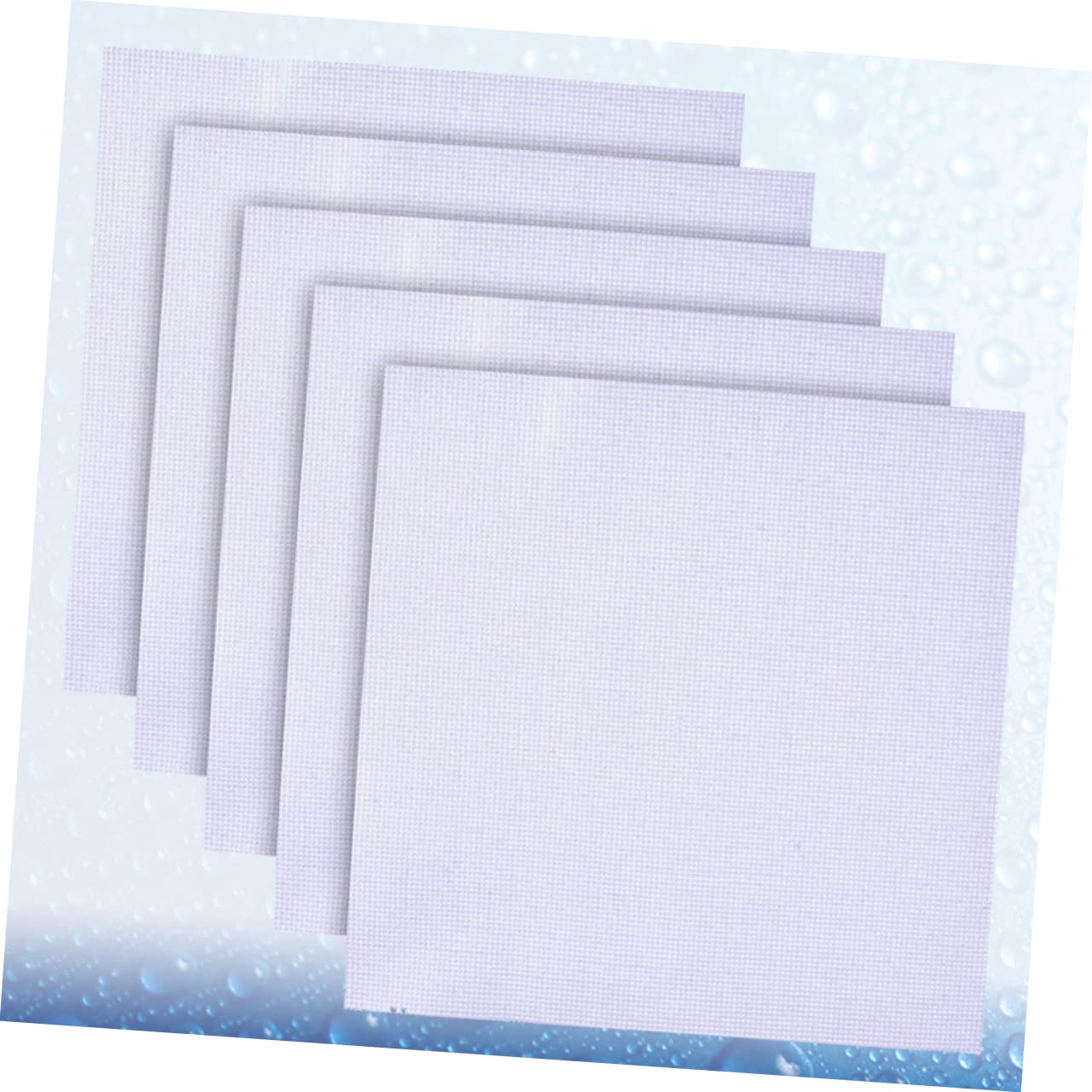 ERINGOGO Needlework Fabric 10pcs 11ct Cross-Stitch White Cross-Stitch Fabric for DIY and Machine Embroidery