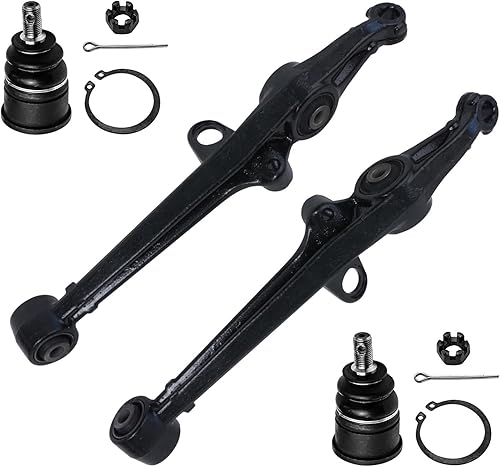 Miniatura 110 de Detroit Axle - Kit de 4 brazos de control delanteros para Chrysler 300 Dodge Challenger Charger Magnum, 2 brazos de control delantero inferiores con