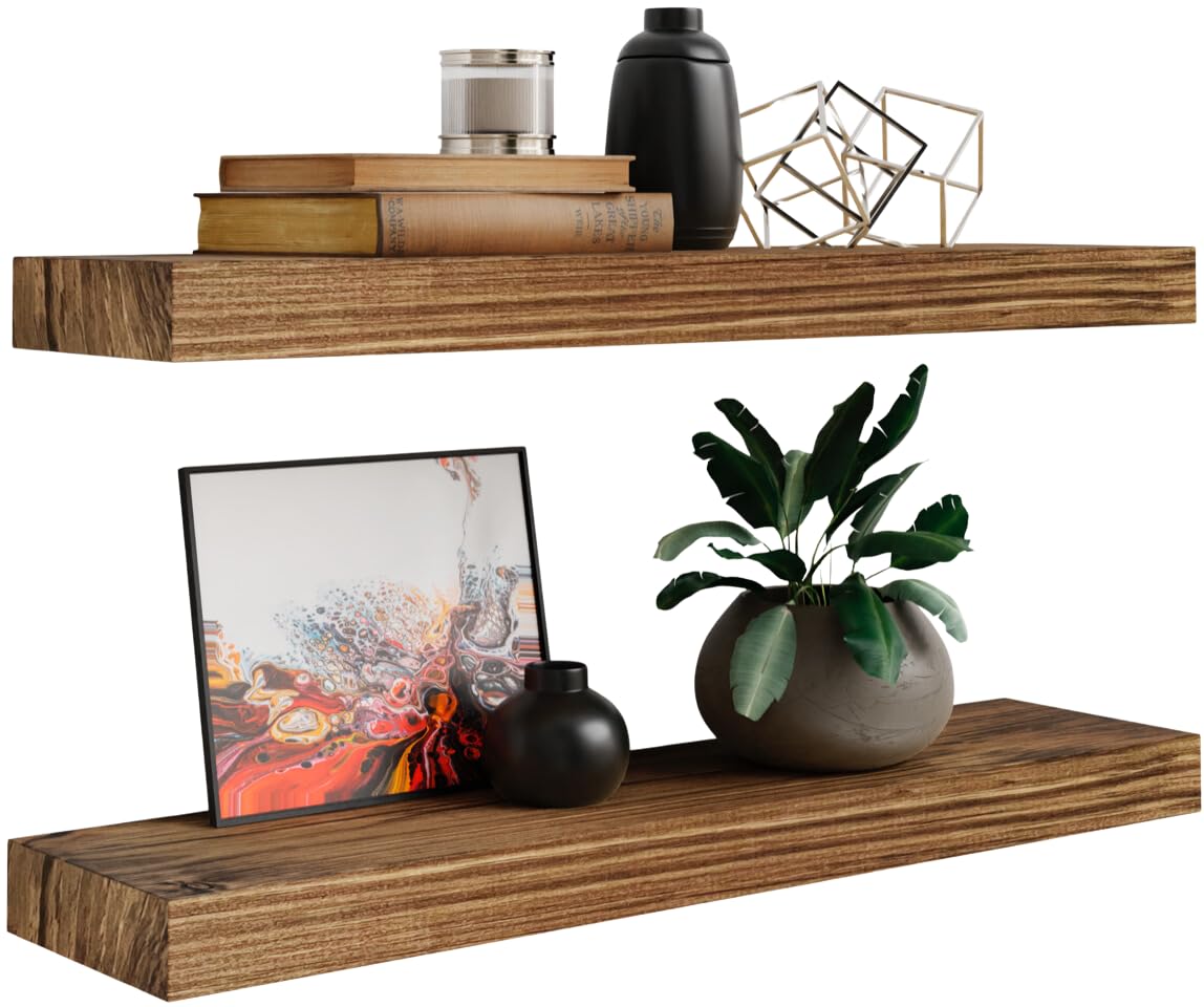 Floating Shelves Rustic Wood Wall Shelf 