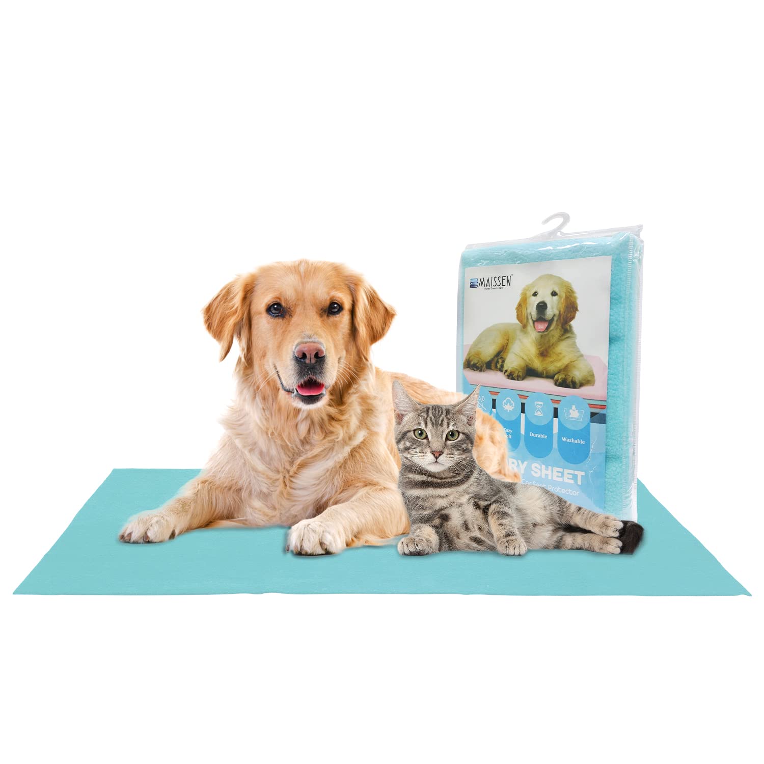 Maissen Pet Dry Sheet, Cats and Dogs Reusable Pee Pad for Training and Hygiene (Small) (B09RF7PSY4) Amazon Price History, Amazon Price Tracker