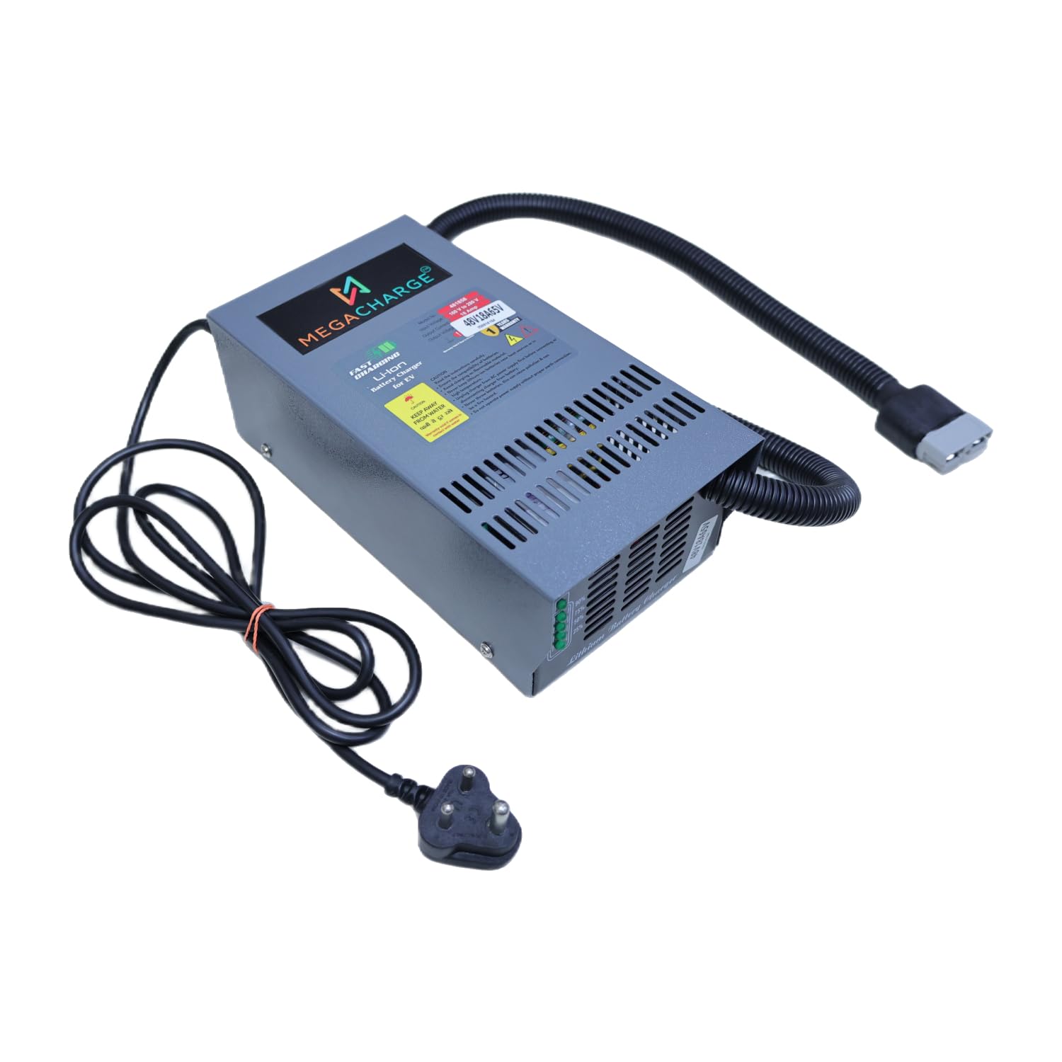 MEGACHARGE Fast Charging Lithium Battery Charger for E-Rickshaw | 6A High Power Output | Input 160V-280V | Output 60V | Heavy Duty, Durable & Efficient EV Charger-image-39