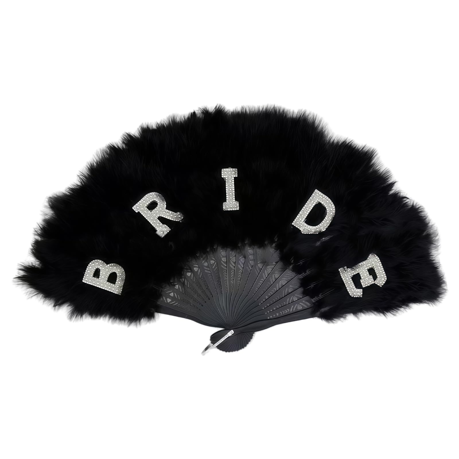 ZWWAAZHF 3. Lightweight Elegant Bridal Feathe Fan for Outdoor Wedding Photography, Foldable Decoration & Ceremony Accessory Wedding Ceremony Fan