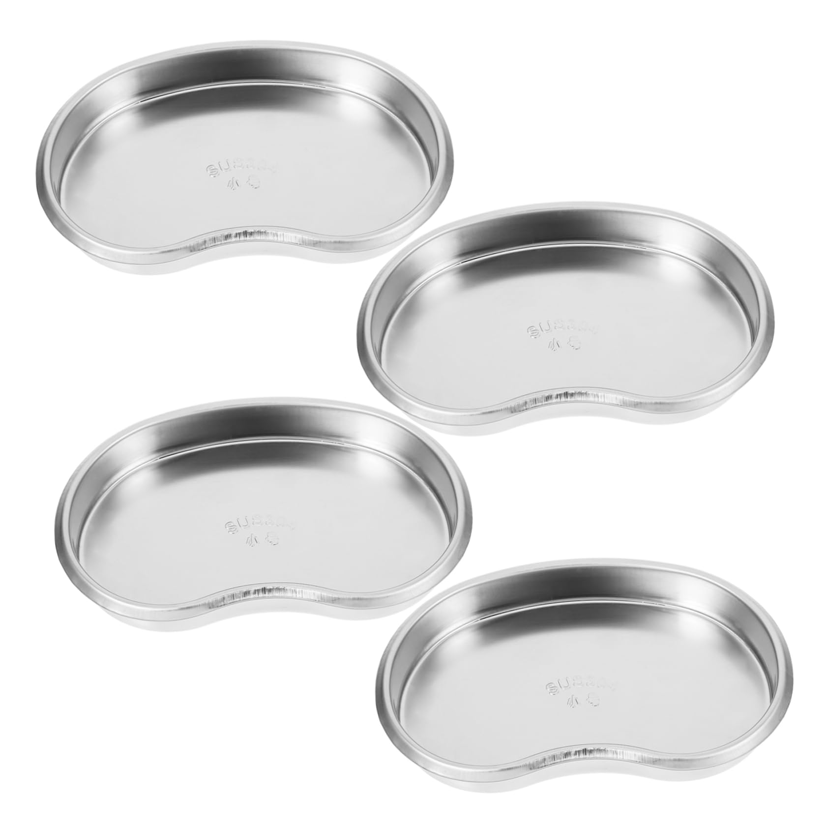FOMIYES Wiederverwendbare Nierenschale aus 304 Edelstahl Kleine Metallschale mit Nahtlosem Design Leicht zu Reinigen für Labor und Zahnarztinstrumente