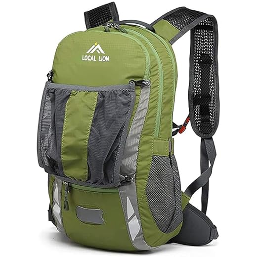 Local Lion Mochila de Ciclismo 20L/30L Montaña Senderismo Macutos Trekking Camping al Aire Libre Nylon con Cubierta de Lluvia para Hombres y Mujeres