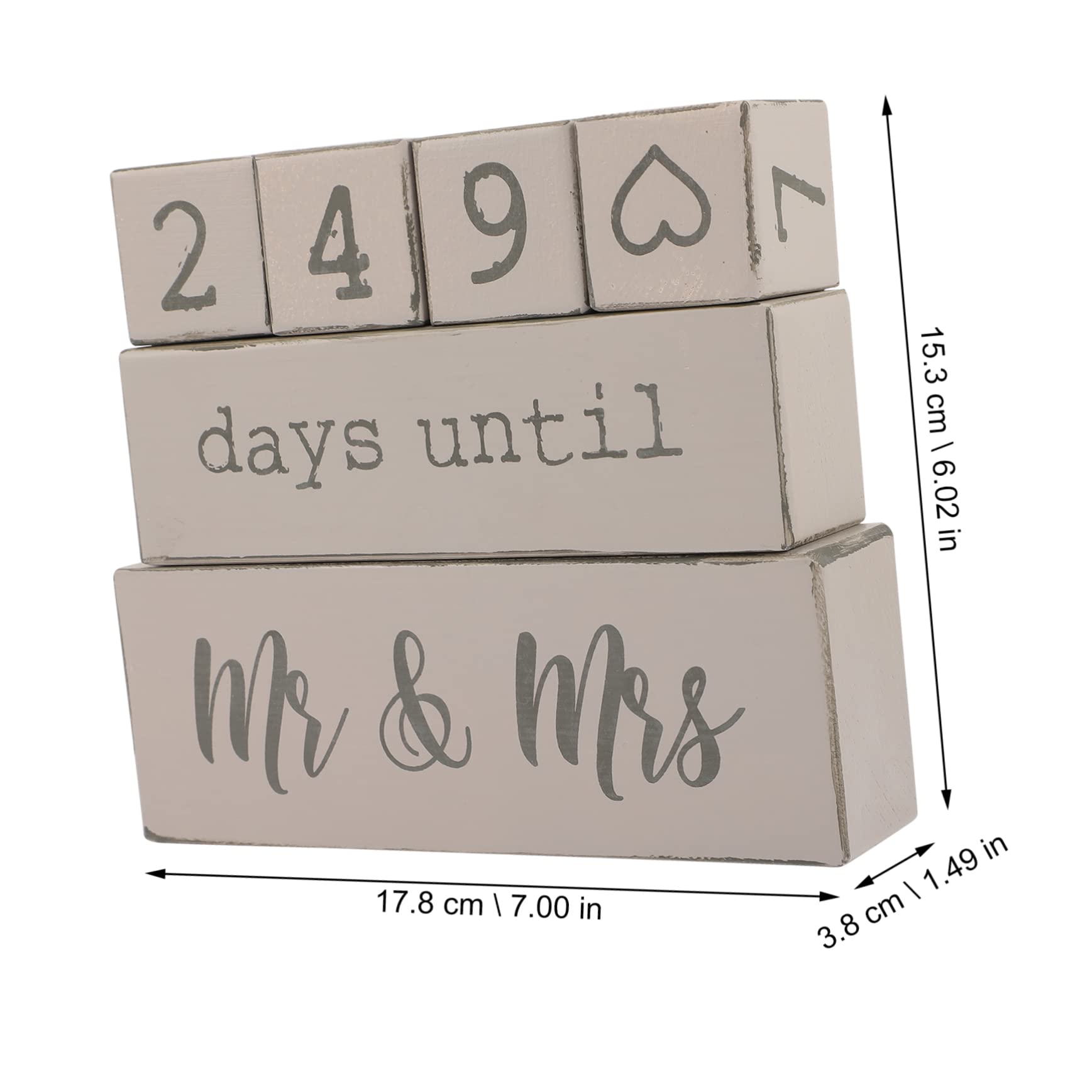 Calendario Di Legno Per Matrimonio Blocchi Girevoli Per Giorno Delle Nozze Regalo Di Fidanzamento