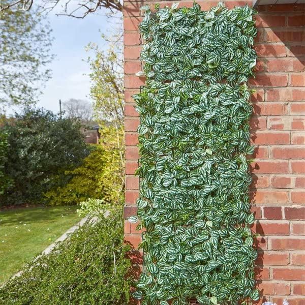 Treillis de feuilles de pastèque artificielle pour un balcon verdoyant et cosy