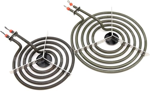 Miniatura 3 de Paquete de 4 quemadores eléctricos MP22YA, 2 x 6 pulgadas MP15YA y 2 x 8 pulgadas MP21YA, compatible con las gamas eléctricas Hardwick, Kenmore,