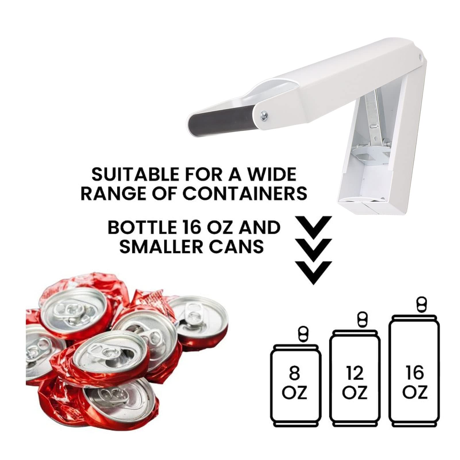 Can Crusher Iron Wall Mounted 16oz 12oz Beverage Can Compressor Smasher ManualOperation