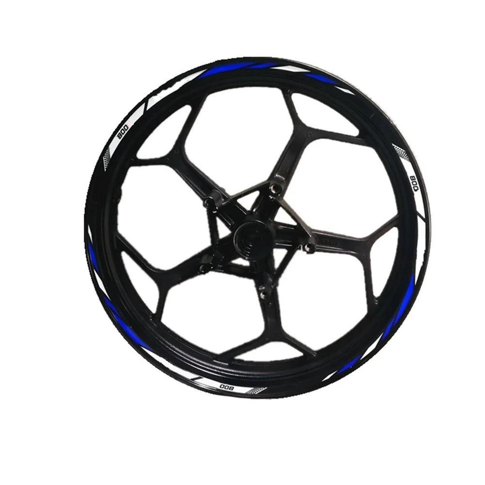 Reflektierender Felgenaufkleber, Motorrad-Felgenstreifenband, 17 Zoll, Wasserdichtes Aufkleber-Zubehör Für BMW F800r(Style 8)