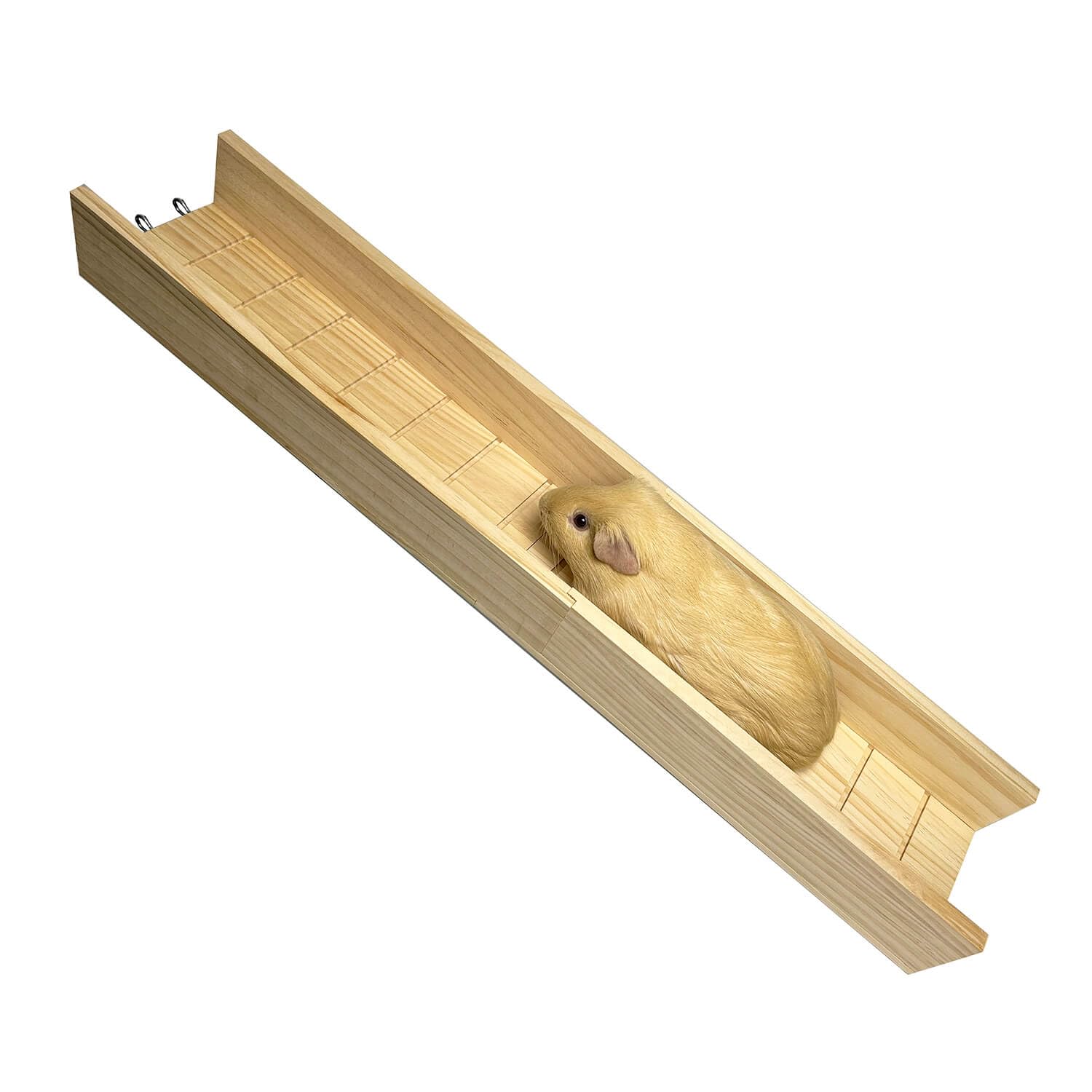 Yulexpy Guinea Pig Bridge, Small Animal Wooden Ladder Ramp, Guinea Pig Cage Ramp Bridge, Guinea Pig Cage Accessories for Guinea Pigs, Ferrets, Chinchillas (Extra Large)