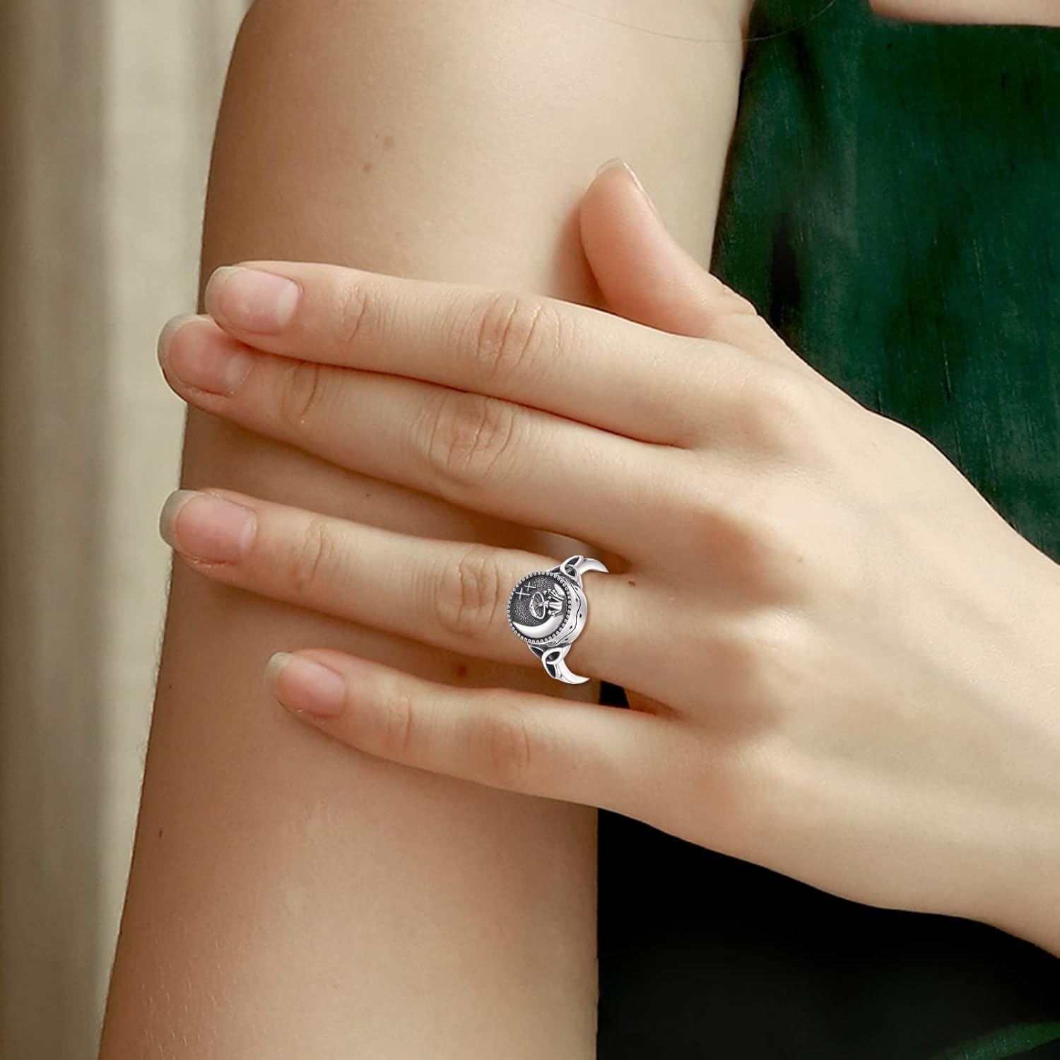 WINNICACA Urn Rings for Ashes for Women Cremation Ring Sterling Silver Mushroom Urn Ring Cremation Rings Ring for Ashes for Women Memorial Rings for Women Gifts for Her Mom