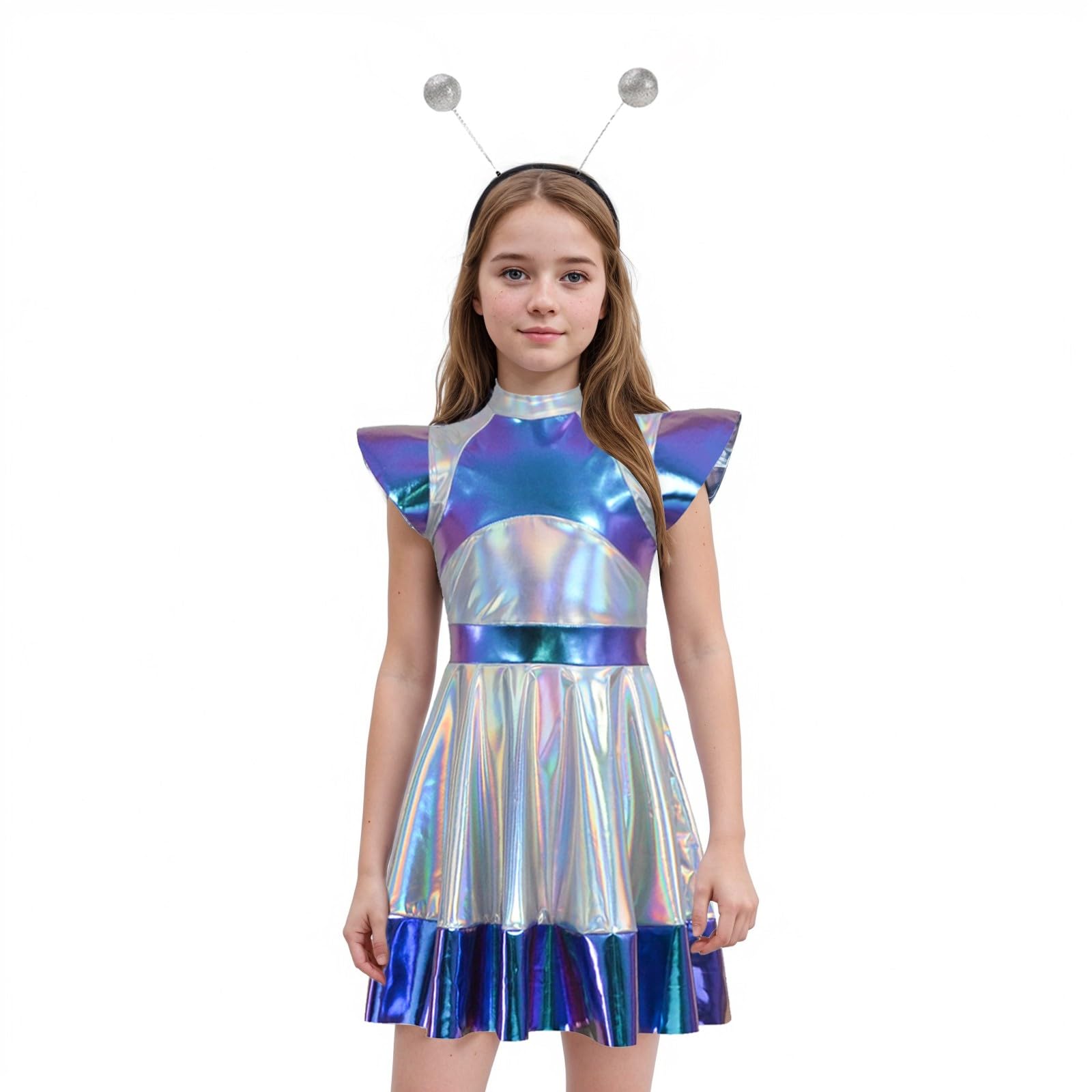 Generisch 2026 - Costume da alieno, astronauta e robot, per giochi di ruolo, per feste di Halloween, costume per giochi di ruolo, abbigliamento a tema