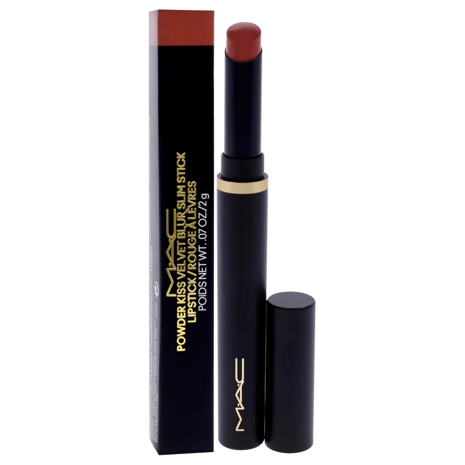 Powder Kiss Velvet Blur Slim Stick - 891 Mull It Over by MAC for Women - 0.07 oz Lipstick