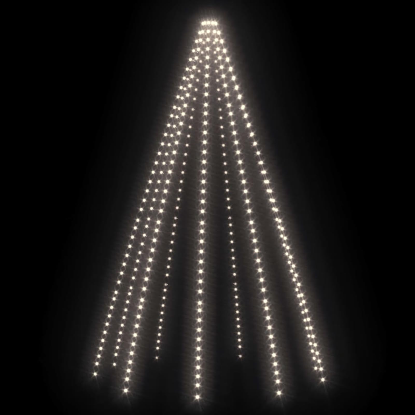 Gecheer Deckenleuchte für Wohnzimmer, Stehleuchte, Wohnzimmer, Lichterkette, Weihnachtsbaum, 400 LEDs, Kaltweiß, 400 cm