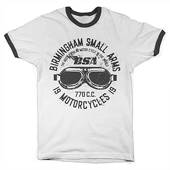 T-shirt BSA Birmingham Small Arms – Rock Off Trade – Gris, Coton – Unisexe