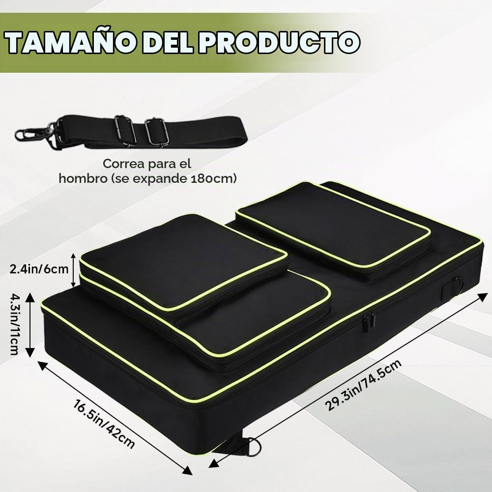 Funda de Transporte Portátil para Pioneer DJ DDJ-FLX10/DDJ-1000/DDJ-1000SRT | Bolsa de Almacenamiento de Viaje para AlphaTheta DDJ-GRV6, Estuches con Correa de Hombro Ajustable