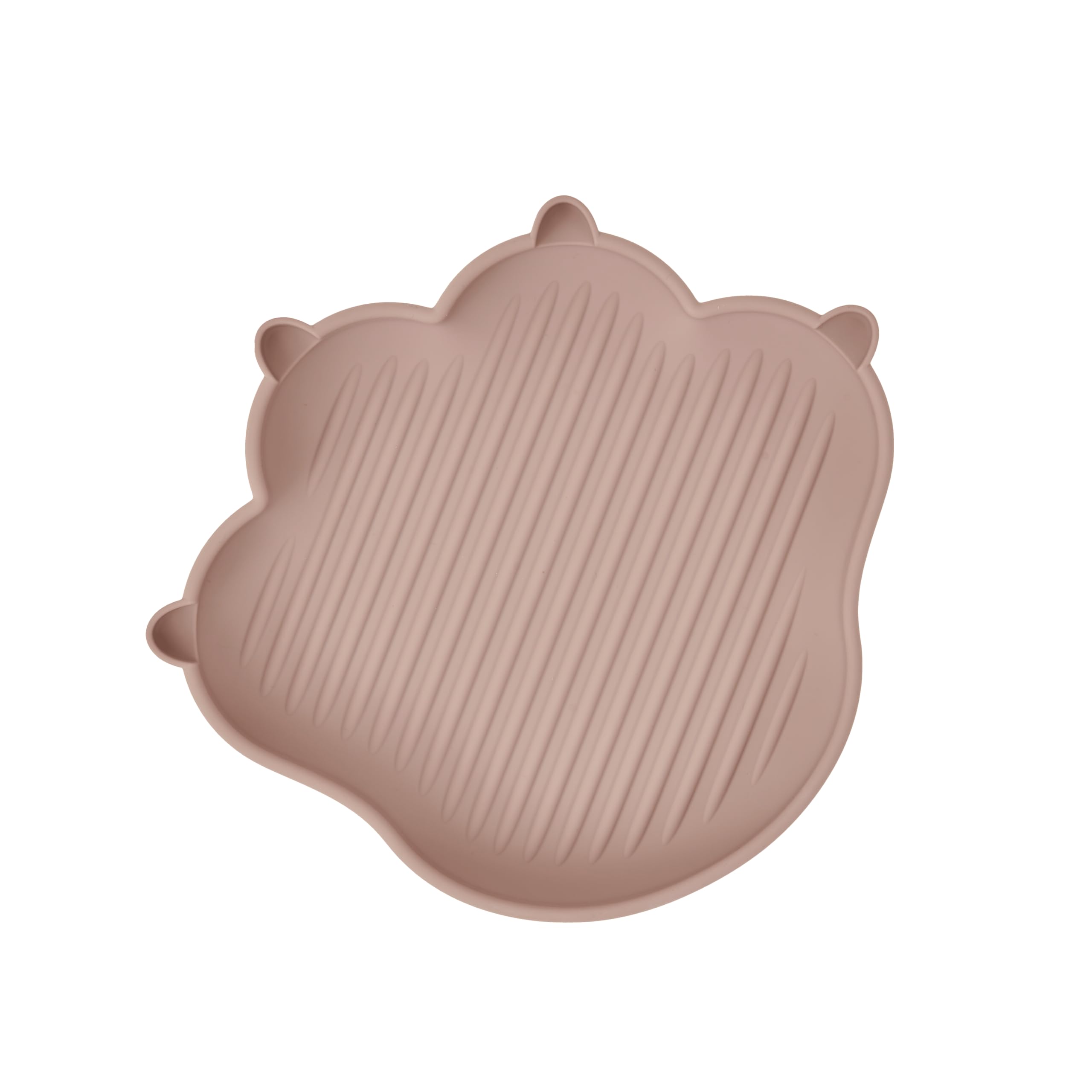 Firgi MEOWMEOW TAUPE BROWN | Food Grade Silicone Dishware Plates for Baby and Toddlers | Unbreakable Durable Material Silicone Tray | BPA Free | Baby
