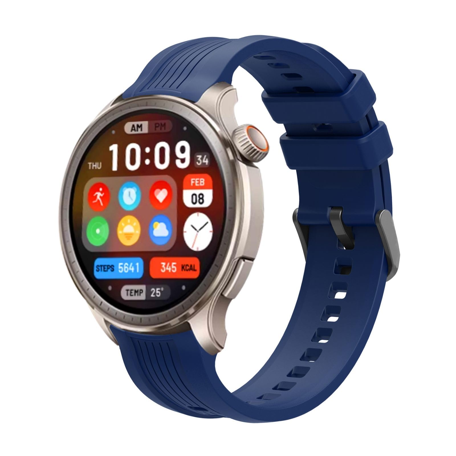 GIOPUEY Ersatzarmband Für Amazfit Band 7 - Schwarz, Silikon, Mit 3 Schutzfolien