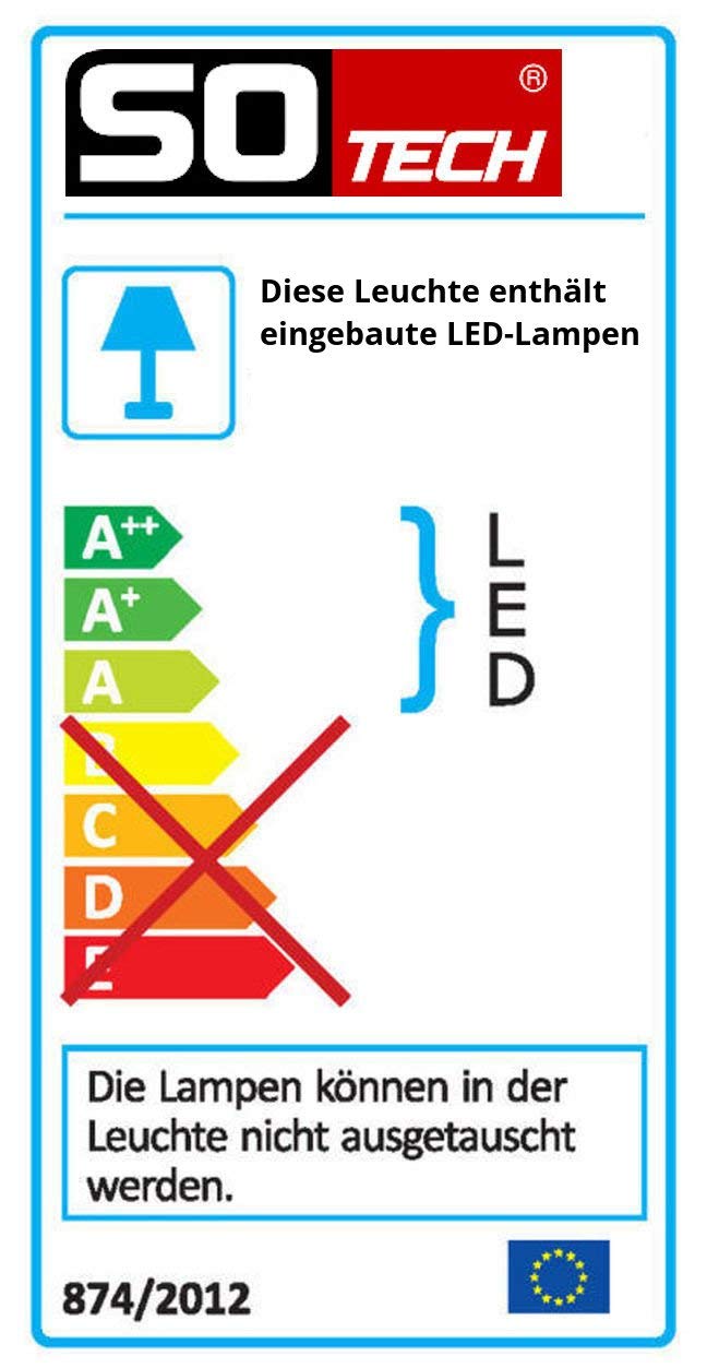 SO-TECH® LED Spiegelleuchte Anbauleuchte Leuchte AALTO Aluminium Stahl chrom poliert | Länge 800 mm | Badleuchte | neutralweiß 4000 K | IP44 geprüft | 13W | 230V