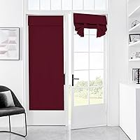 Vista 18 de Cortinas para puerta de aula, cortina de ventana con protección total de privacidad, panel de ventana opaco sólido, para puertas de vidrio, puertas