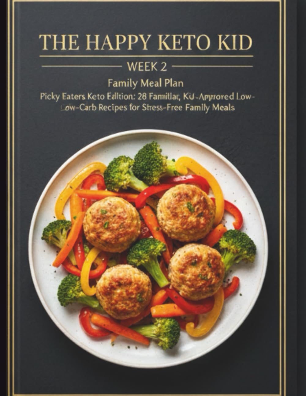 The Happy Keto Kid: Week 2 Keto Kids Menu: 28 Brand-New, Kid-Approved Low-Carb Recipes with a Complete 7-Day Meal Plan, Shopping List & Quick Parent Swaps.