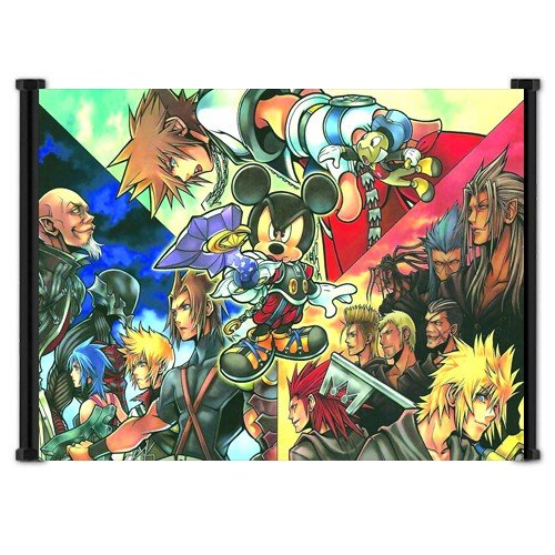Amazon.com: Kingdom Hearts Game Fabric Wall Scroll Poster 