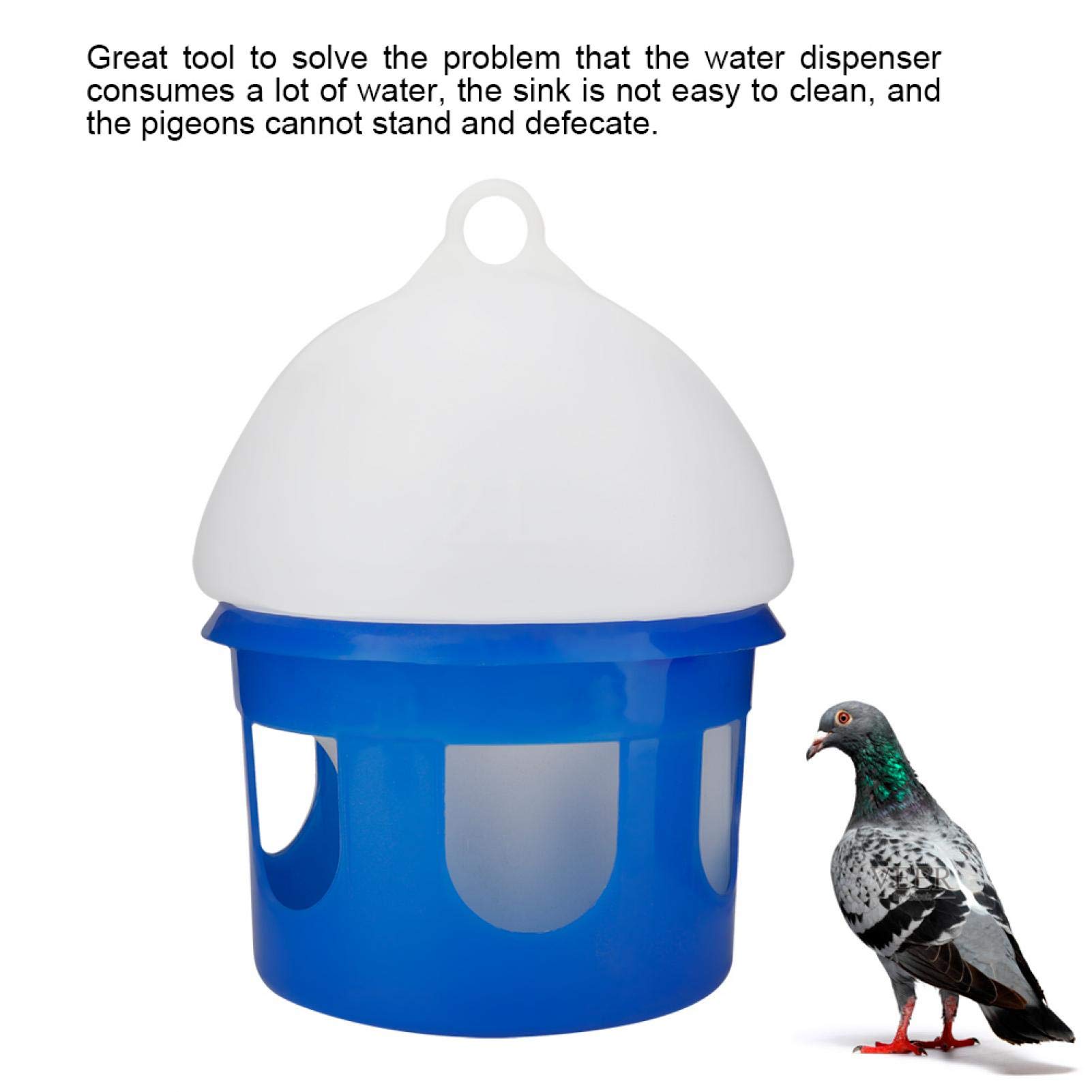 Alimentador de Palomas, Bebedero automático del dispensador de Agua del alimentador de Palomas para pájaros de Gran Capacidad(4L)