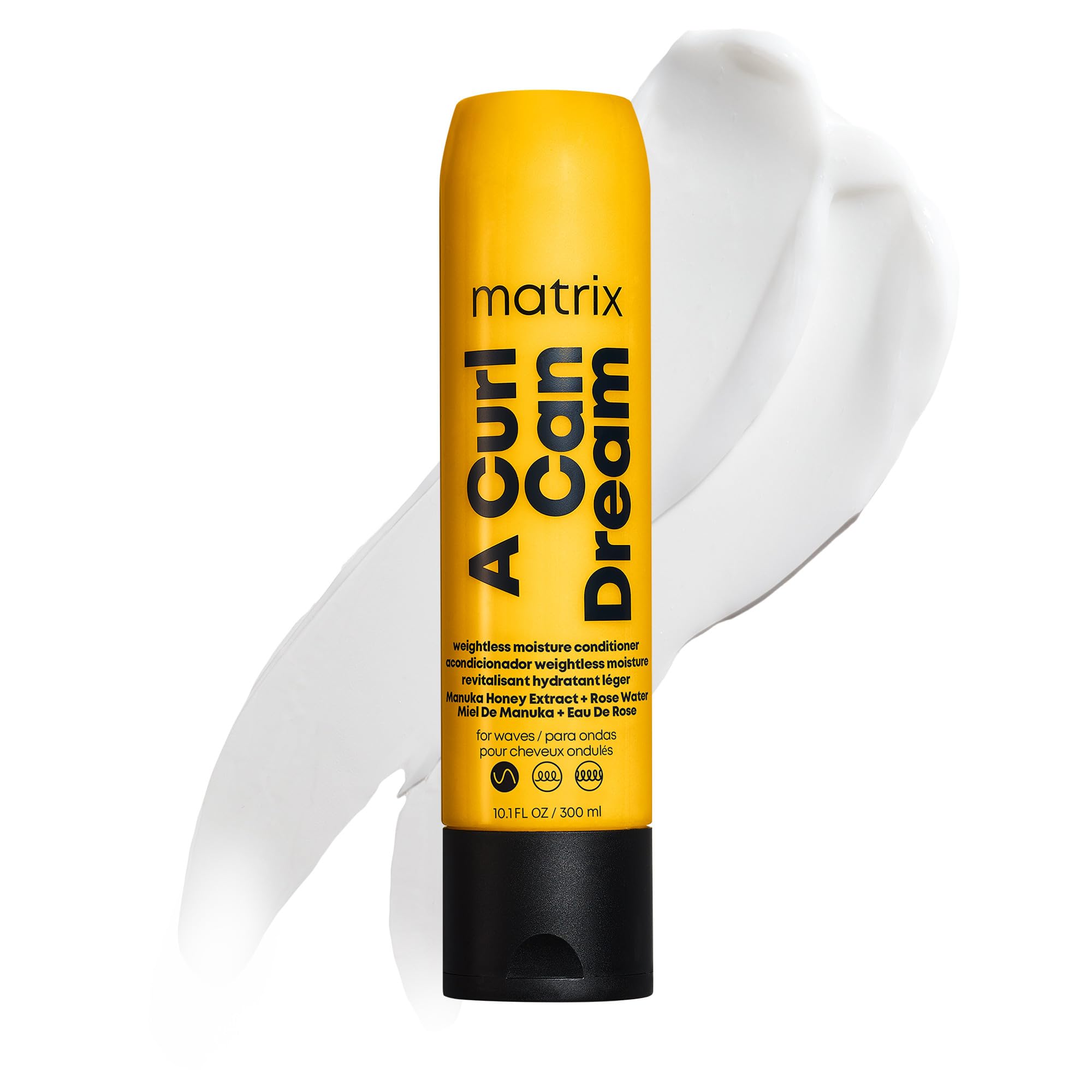 Matrix A Curl Can Dream Weightless Moisture Conditioner For Wavy Hair - Moisturizes and Defines Waves with All Day Frizz Control, With Manuka Honey Extract, Silicone-Free
