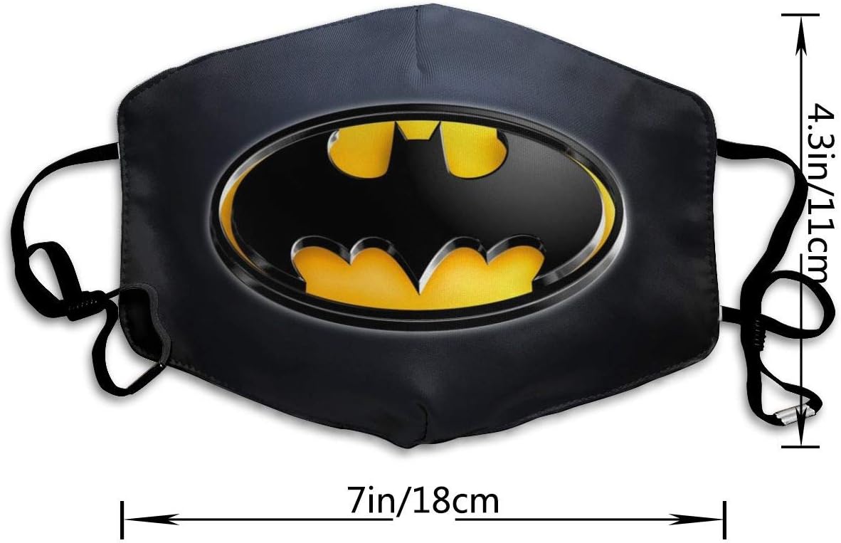 LMEROM Bat-man Face C-over Reusable Half Mouth S-hield Balaclava Bandanas for Outdoor - 4, Medium